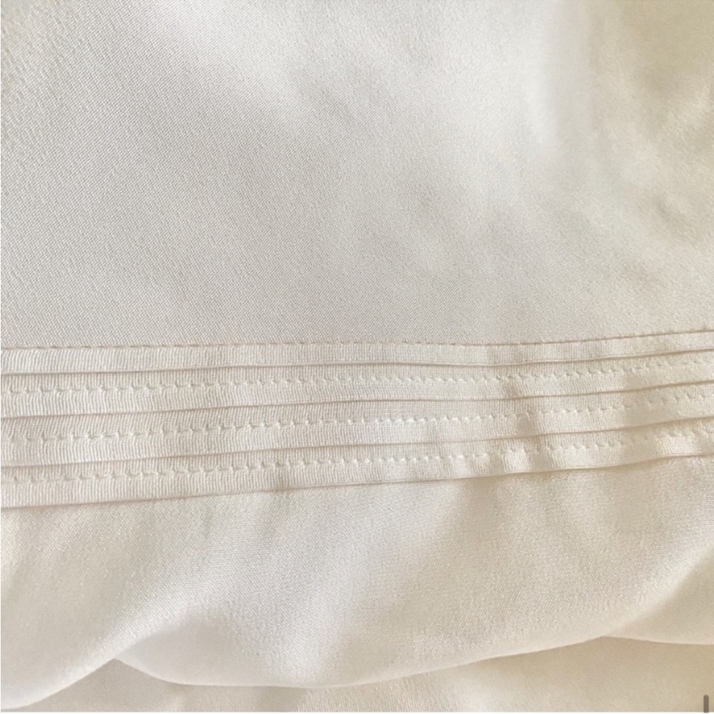 J.Crew Collection tiered ruffle silk tricotine gown ivory womens 10 weddings - Picture 11 of 12
